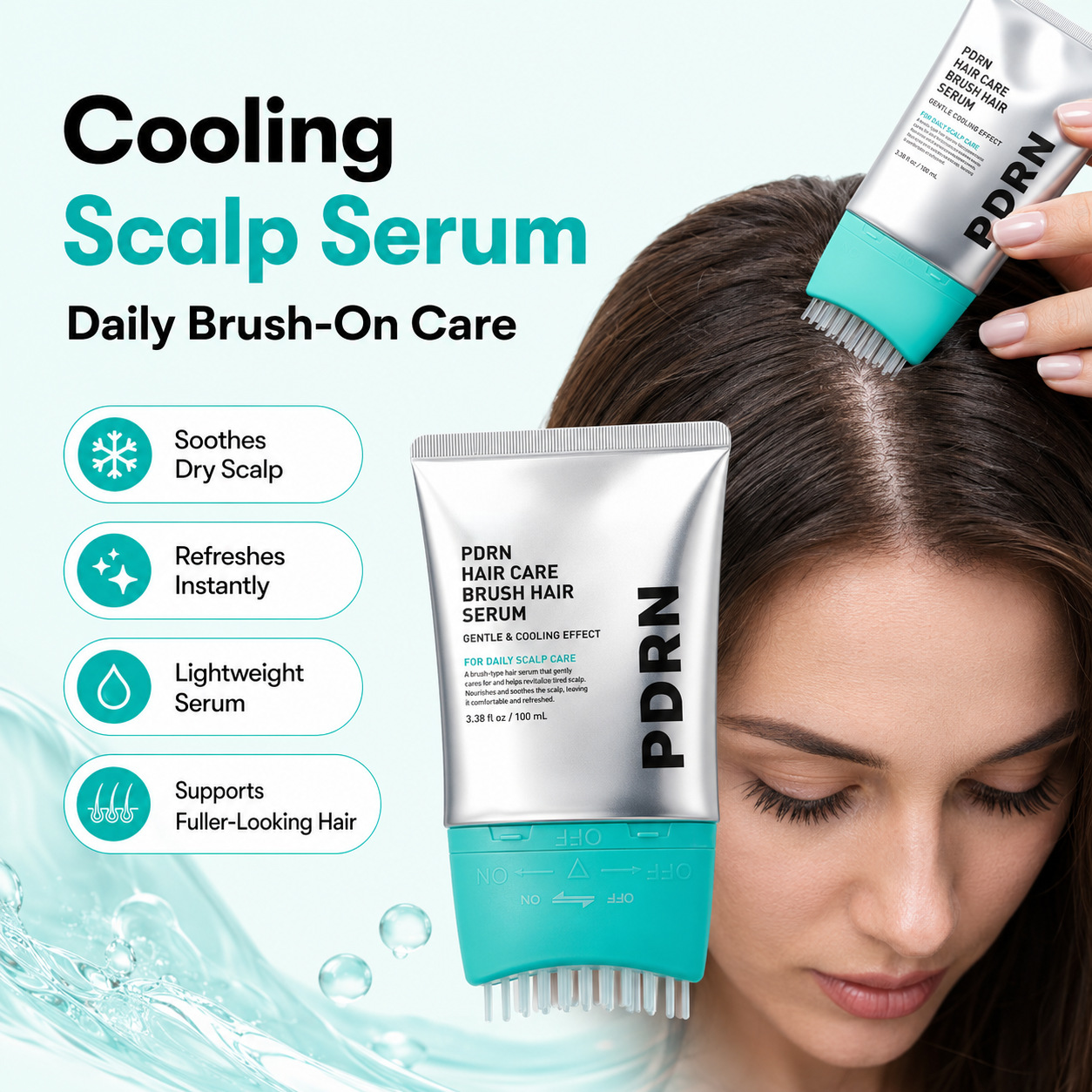 Root Stimulator Liquid - เซรั่มบำรุงหนังศีรษะ PDRN ช่วยฟื้นฟูและเสริมสร้างรากผม พร้อมหวีซี่หวีและน้ำยาบำรุงหนังศีรษะ ช่วยให้หนังศีรษะสดชื่น ดูแลหนังศีรษะอย่างรวดเร็ว